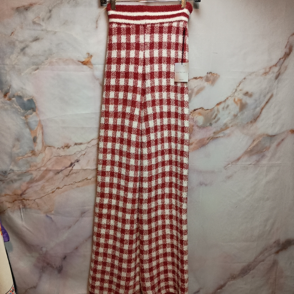 NWT Happily Grey Soft Checkered Lounge Pants